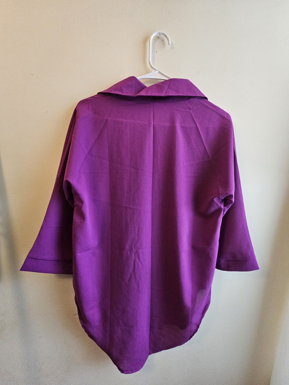 Purple Button-Front Utility Shirt - Picture 2 of 4